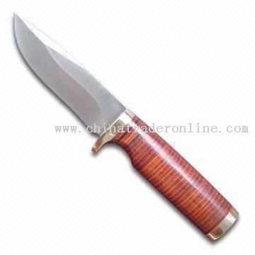 440 Stainless Steel Hunting Knife with Satin Finish from China